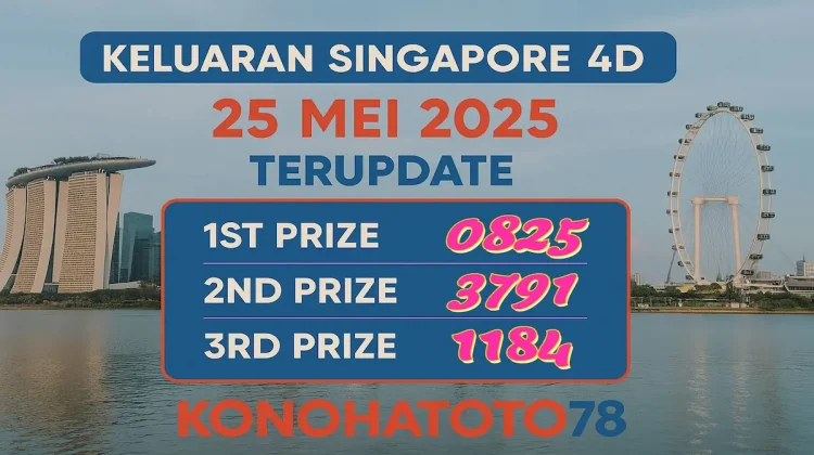 Keluaran Singapore 4D 25 Mei 2025 Terupdate dari Konohatoto78 - angkagaib.com