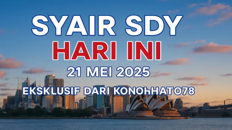 Syair SDY Hari Ini untuk 21 Mei 2025 Eksklusif dari Konohatoto78 - angkagaib.com