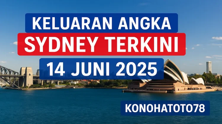 Keluaran Angka Sydney Terkini 14 Juni 2025 dari Konohatoto78 - angkagaib.com