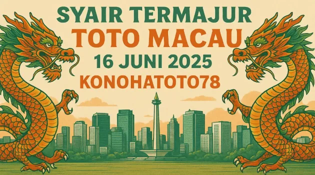 Syair Termanjur Toto Macau 16 Juni 2025 dari Konohatoto78 - angkagaib.com