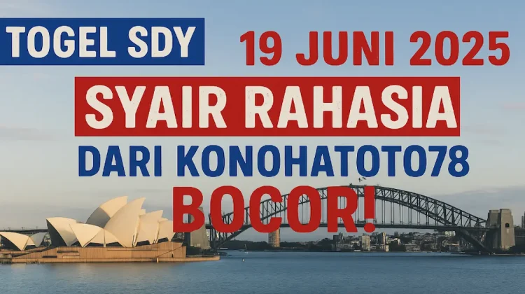 Togel SDY 19 Juni 2025 Syair Rahasia dari Konohatoto78 Bocor! - angkagaib.com