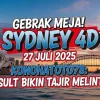 Gebrak Meja! Sydney 4D 27 Juli 2025 Konohatoto78 Result Bikin Tajir Melintir! - angkagaib.com