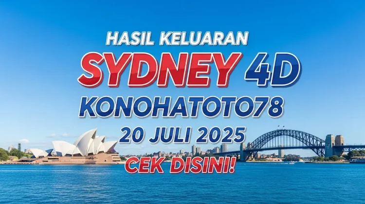 Hasil Keluaran Sydney 4D Konohatoto78 20 Juli 2025 Cek Disini! - angkagaib.com