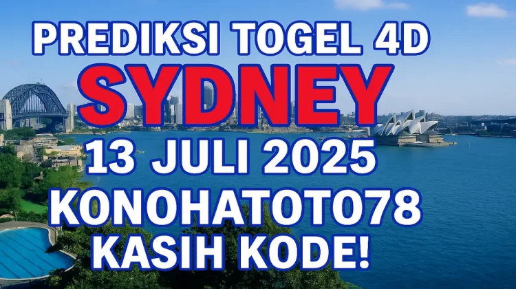 Prediksi Togel 4D Sydney 13 Juli 2025 Konohatoto78 Kasih Kode! - angkagaib.com