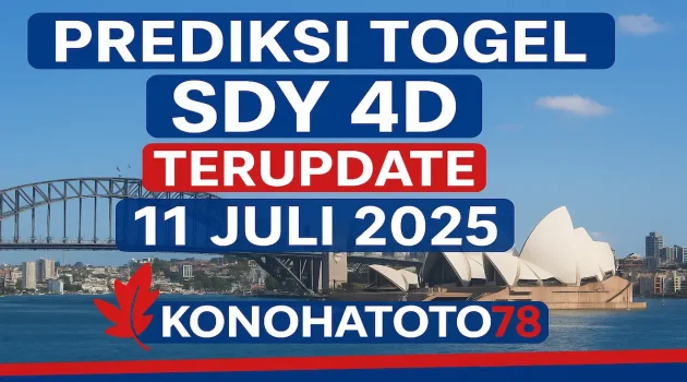 Prediksi Togel SDY 4D Terupdate 11 Juli 2025 dari Konohatoto78 - angkagaib.com
