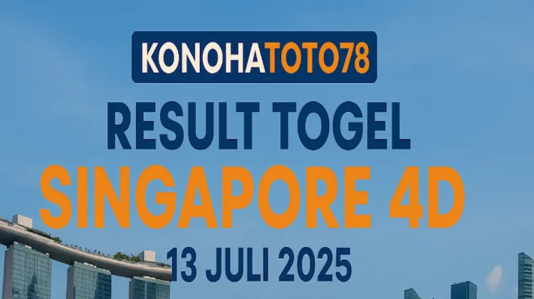 Result Togel Singapore 4D 13 Juli 2025 dari Konohatoto78 - angkagaib.com