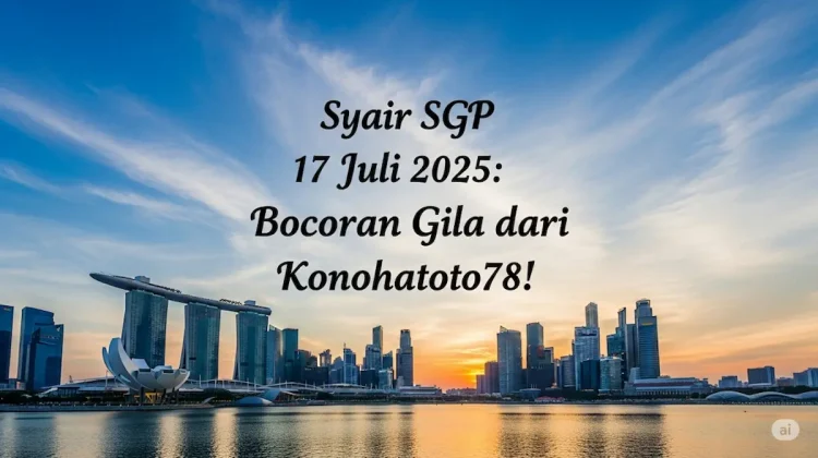 Syair SGP 17 Juli 2025 Bocoran Gila dari Konohatoto78! - angkagaib.com