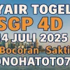Syair Togel SGP 4D 14 Juli 2025 Bocoran Sakti Konohatoto78! - angkagaib.com