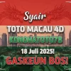 Syair Toto Macau 4D Konohatoto78 18 Juli 2025! GASKEUN BOS! - angkagaib.com