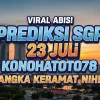 Viral Abis! Prediksi SGP 23 Juli Konohatoto78 Angka Keramat Nih! - angkagaib.com