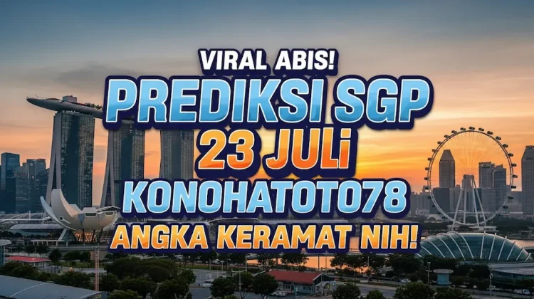 Viral Abis! Prediksi SGP 23 Juli Konohatoto78 Angka Keramat Nih! - angkagaib.com