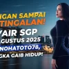 Jangan Sampai Ketinggalan! Syair SGP 9 Agustus 2025 Konohatoto78, Angka Gaib Hidup! - angkagaib.com